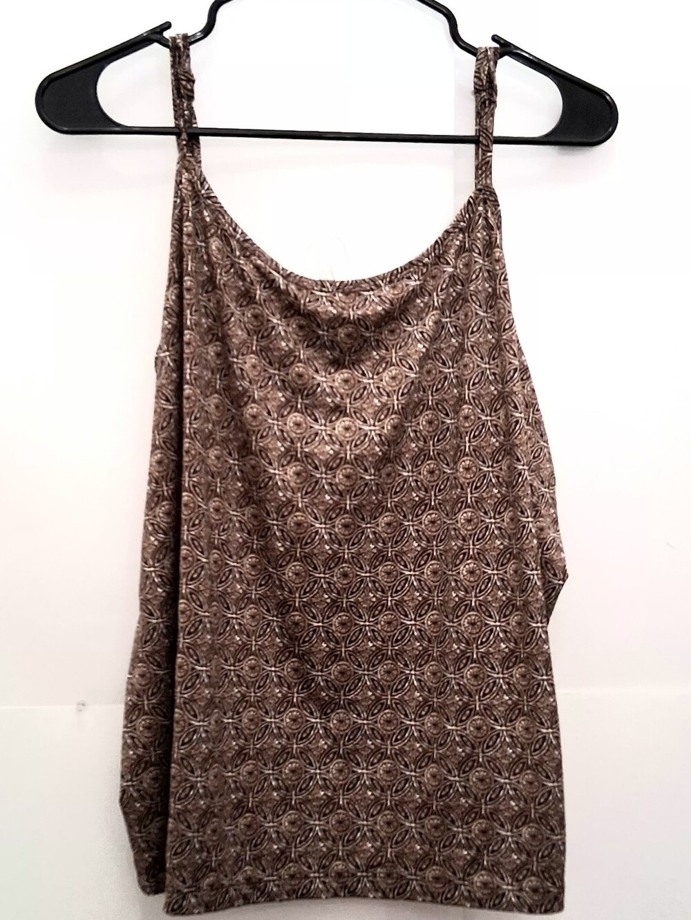 Lane Bryant Brown Printed Spaghetti-Strap Camisole Top Size 18/20W Fit